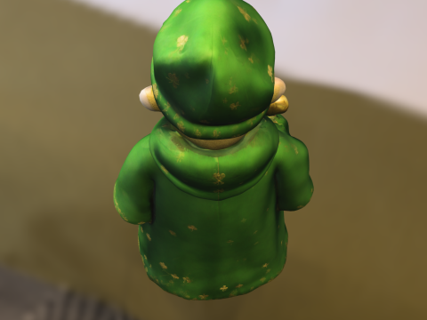 Lucky Clover Bearded 3D Modell