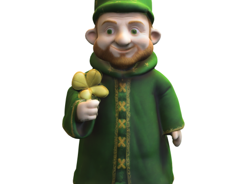 Lucky Clover Bearded 3D Modell
