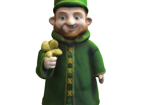 Lucky Clover Bearded 3D Model