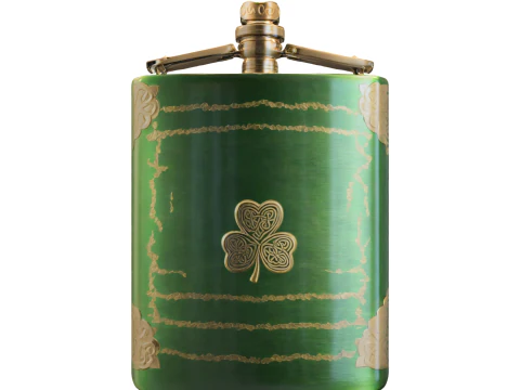 Fiaschetta celtica del trifoglio Modello 3D