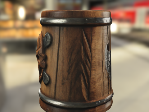 Skull Tankard 3D 모델