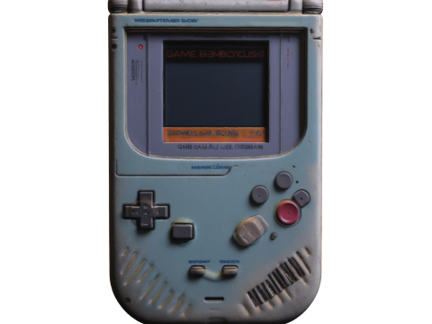 Retro Handheld Console 3D 모델