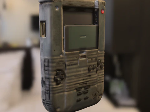 Retro Handheld Console 3D Model
