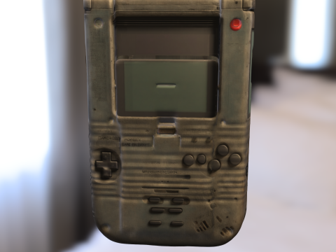 Retro Handheld Console 3D 모델