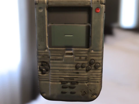 Retro Handheld Console 3D Model