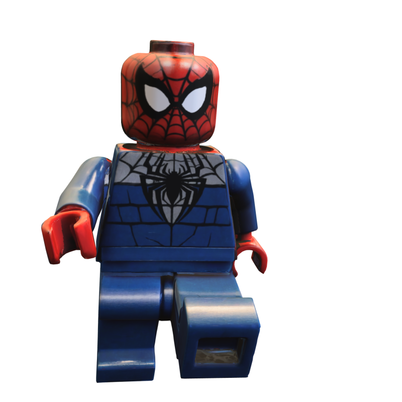 Spider mand lego Minifigure Modello 3D .c4d .max .obj .3ds .fbx .stl .blend 