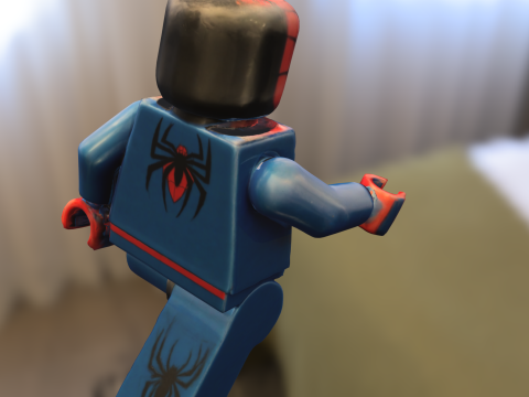 Spider mand lego Minifigure Modello 3D