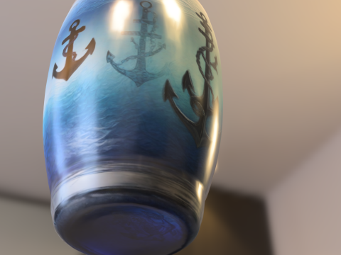 Nautical Anchor Barrel 3D मॉडल