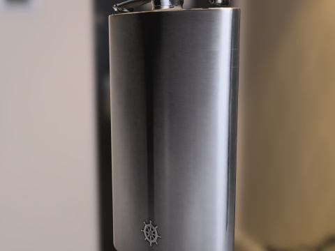 Nautical Hip Flask 3D Модель
