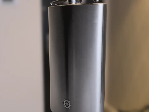 Nautical Hip Flask 3D Model
