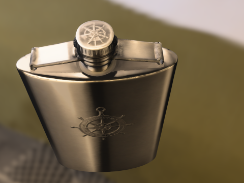 Nautical Hip Flask 3D Модель