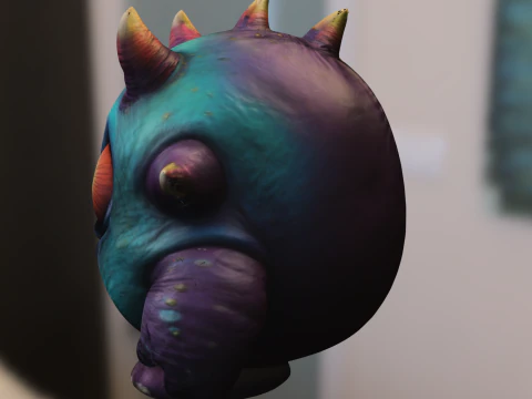 Cartoon Monster Character 3D Model