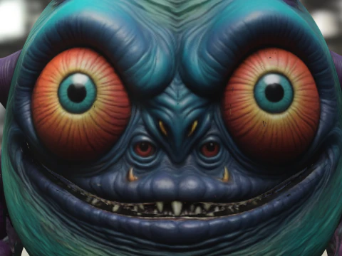 Cartoon Monster Character 3D Model