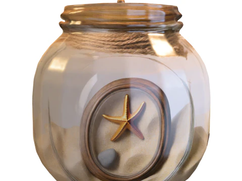 Toples Bahari Dekoratif Model 3D