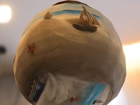 Decorative Nautical Jar 3D Model