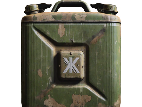Jerry Can militar Modelo 3D