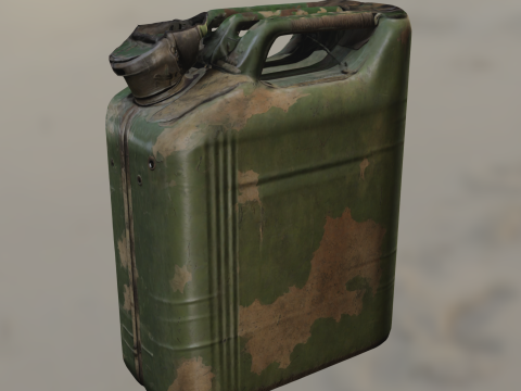 Rusty Jerry Can 3D Model