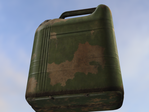 Rusty Jerry Can 3D Model