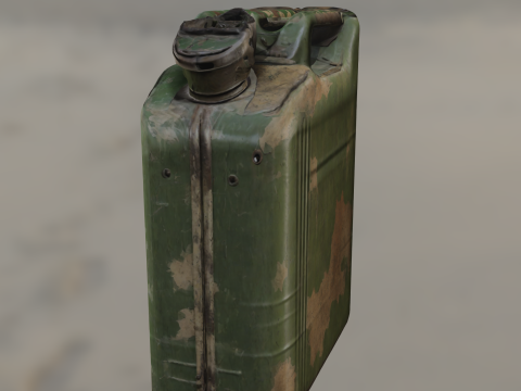 Rusty Jerry Can 3D Model