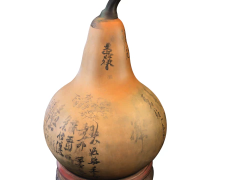 Antique Chinese Gourd Vessel 3D Model