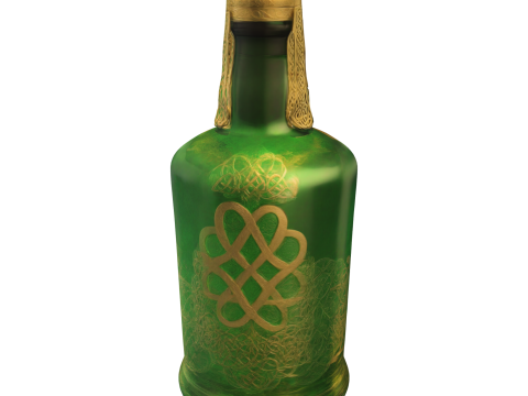 Saint Patrick Potion Bottle Model 3D