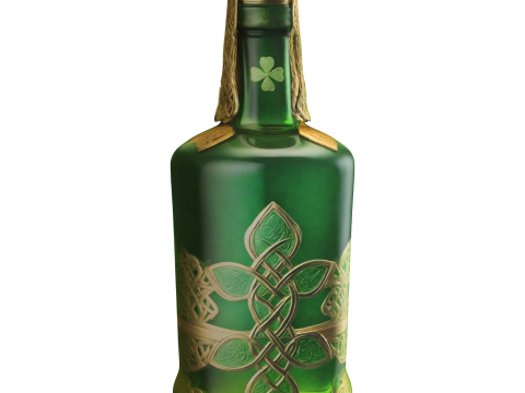 Saint Patrick Potion Bottle Model 3D