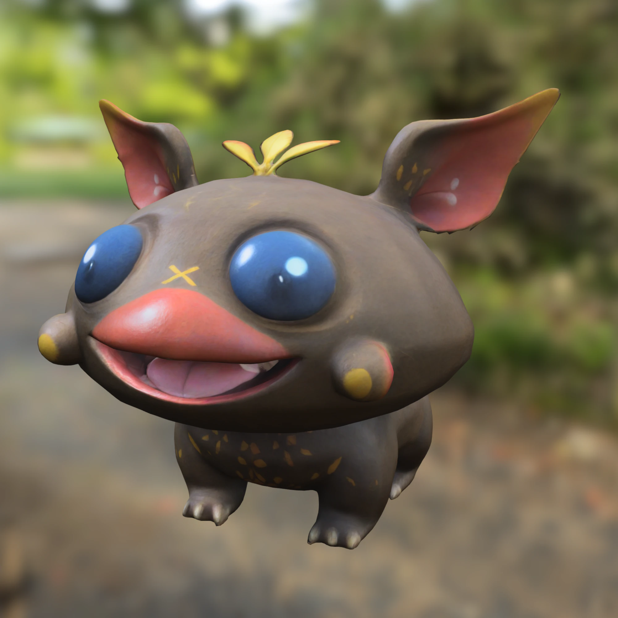 Cute Fantasy Creature 3D Model .c4d .max .obj .3ds .fbx .stl .blend 
