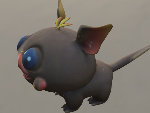 Cute Fantasy Creature Model 3D