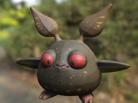 Очаровательное лесное существо 3D Модель