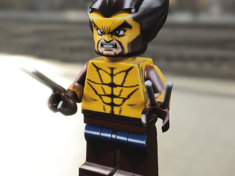 Lego Hero Minifigure 3D 모델