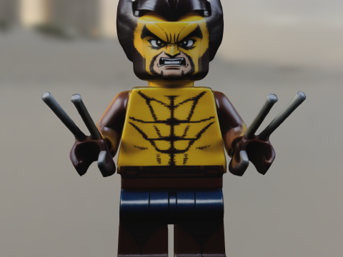 Lego Hero Minifigure 3D Модель