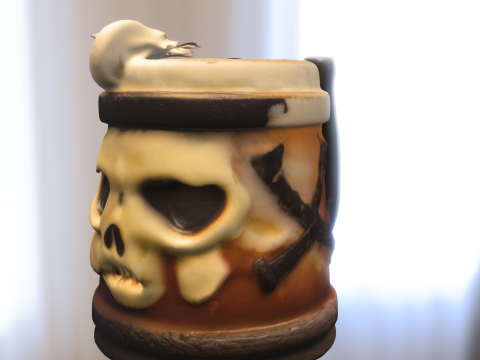 Skull Tankard Mug 3D 模型