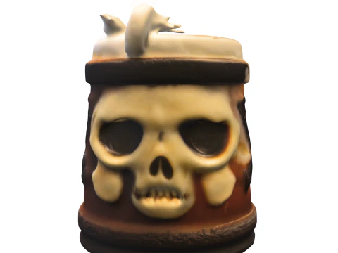Skull Tankard Mug 3D Model