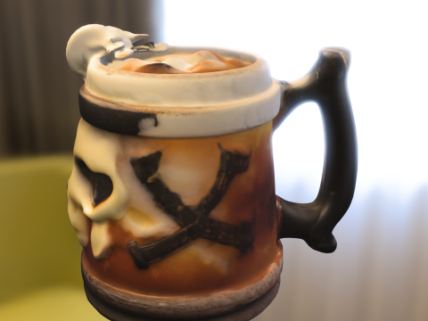 Skull Tankard Mug 3D Модель