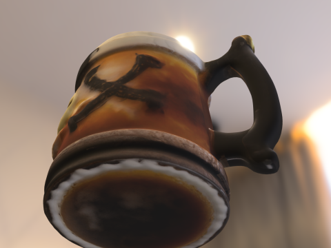 Skull Tankard Mug 3D Модель