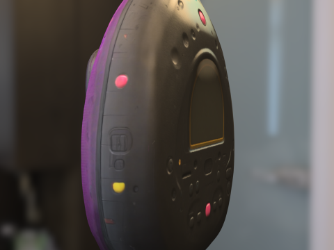 Retro Handheld tamagoshi 3D Model