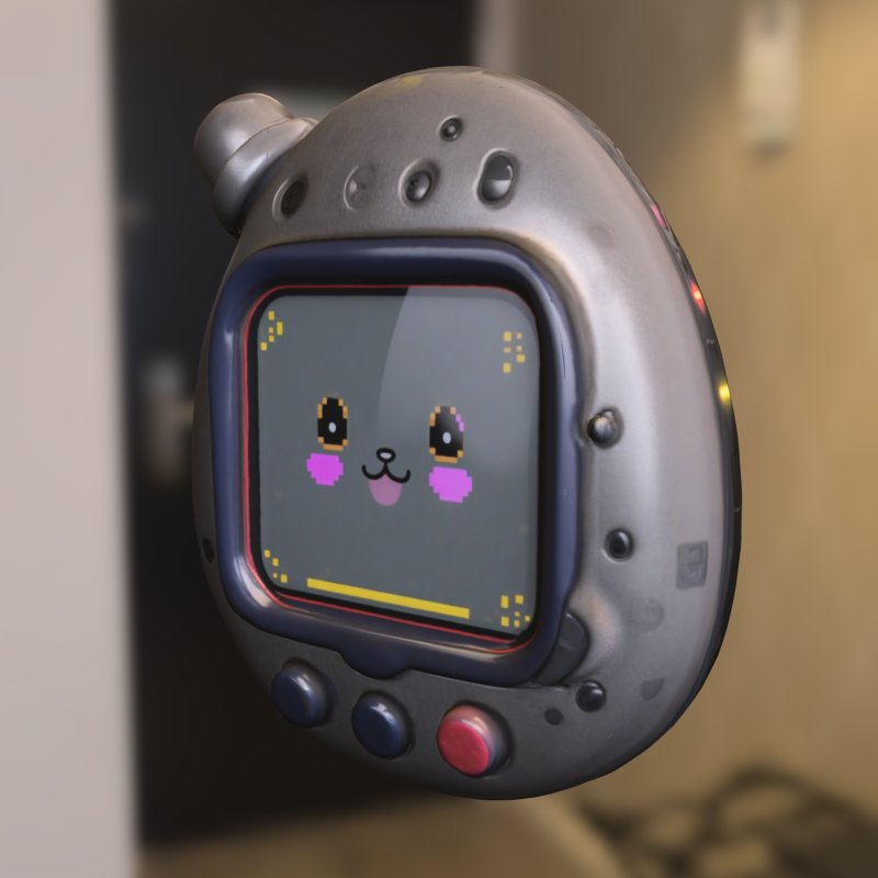 Tamagotchi Style Virtual Pet Modello 3D .c4d .max .obj .3ds .fbx .stl .blend