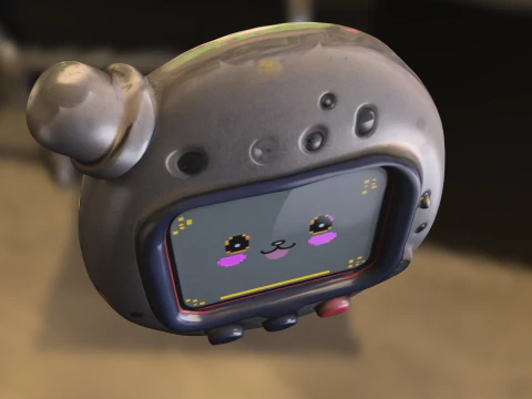 Tamagotchi Style Virtual Pet 3D Model