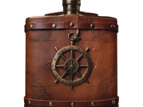 Vintage Nautical Flask 3D 模型