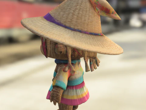Handmade Style Doll 3D Model