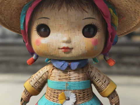 Handmade Style Doll 3D Model