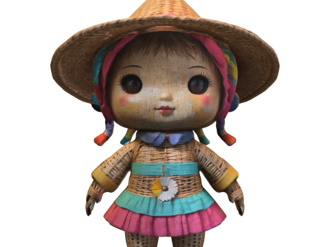 Handmade Style Doll 3D Модель