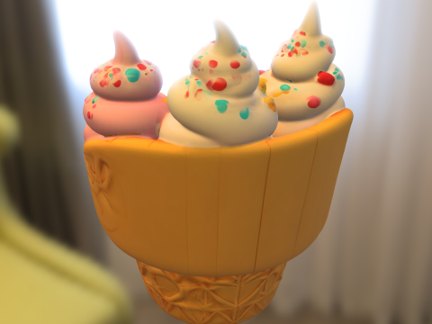 Ice Cream Chair Model 3D