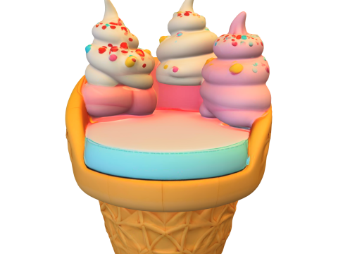 Ice Cream Chair Model 3D
