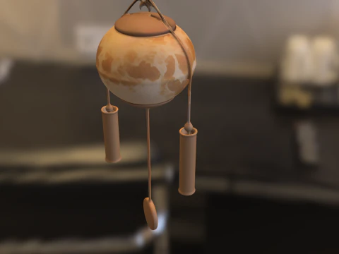 Campanello a vento sospeso Modello 3D