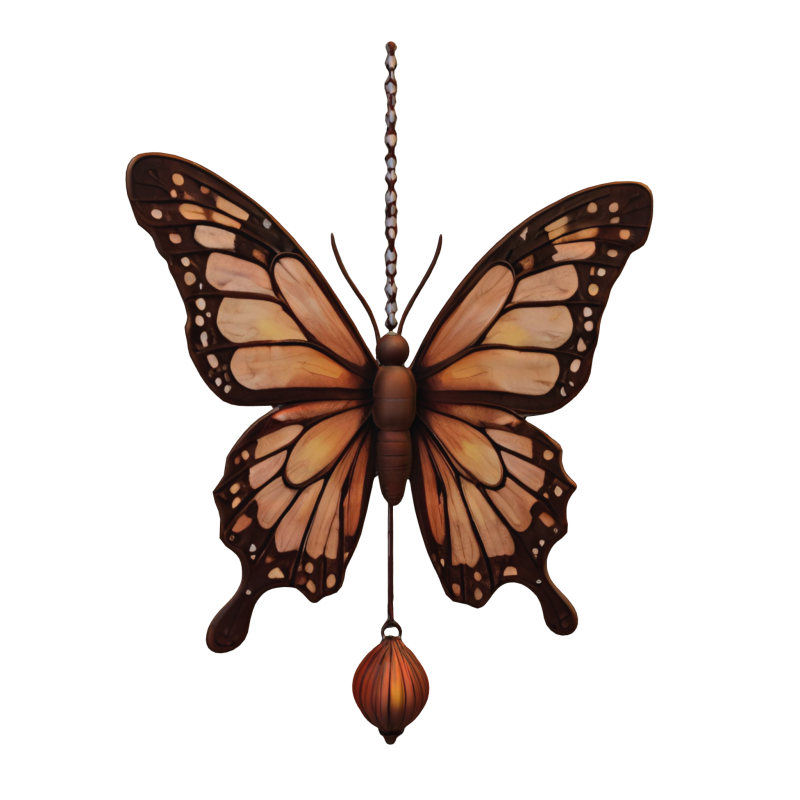 Monarch Butterfly Ornament 3D Модель .c4d .max .obj .3ds .fbx .stl .blend 