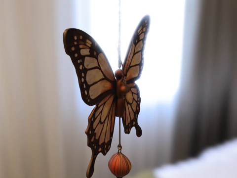 Monarch Butterfly Ornament 3D Model