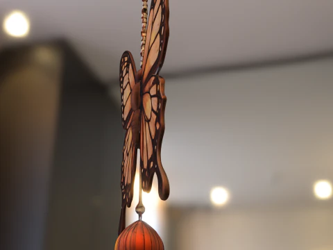 Monarch Butterfly Ornament 3D Model