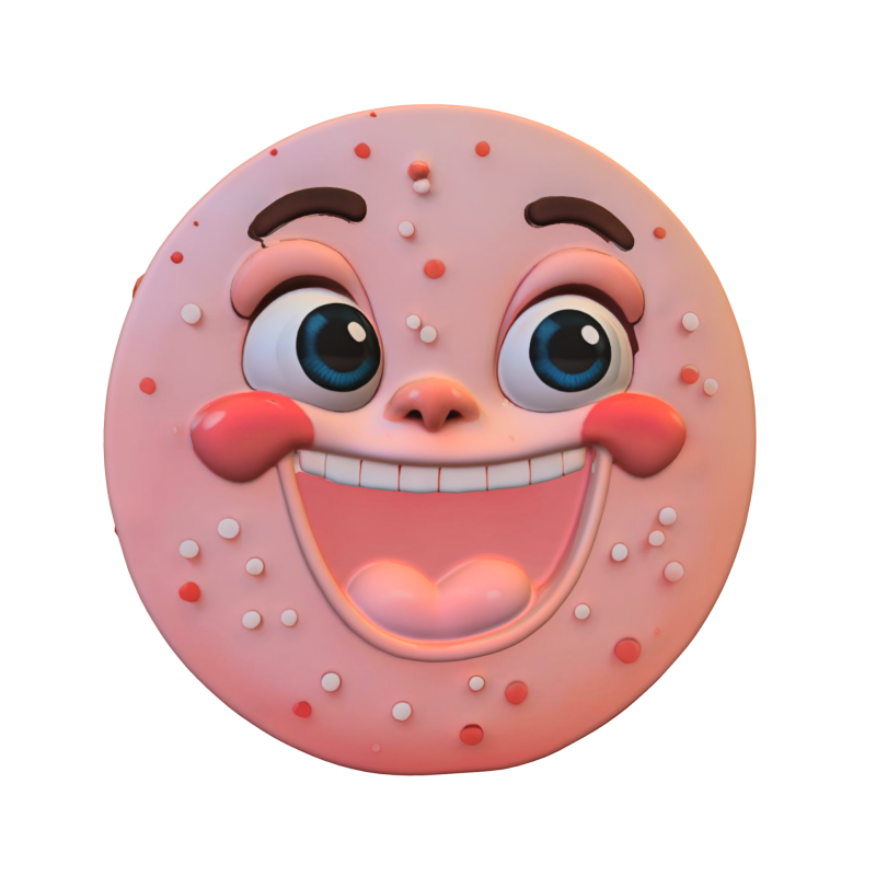Cartoon Cookie Character 3D 模型 .c4d .max .obj .3ds .fbx .stl .blend 