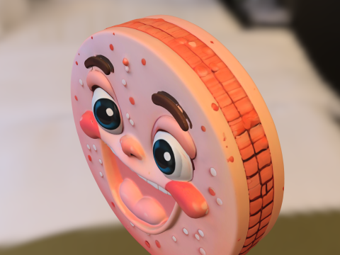 Cartoon Cookie Character 3D 模型